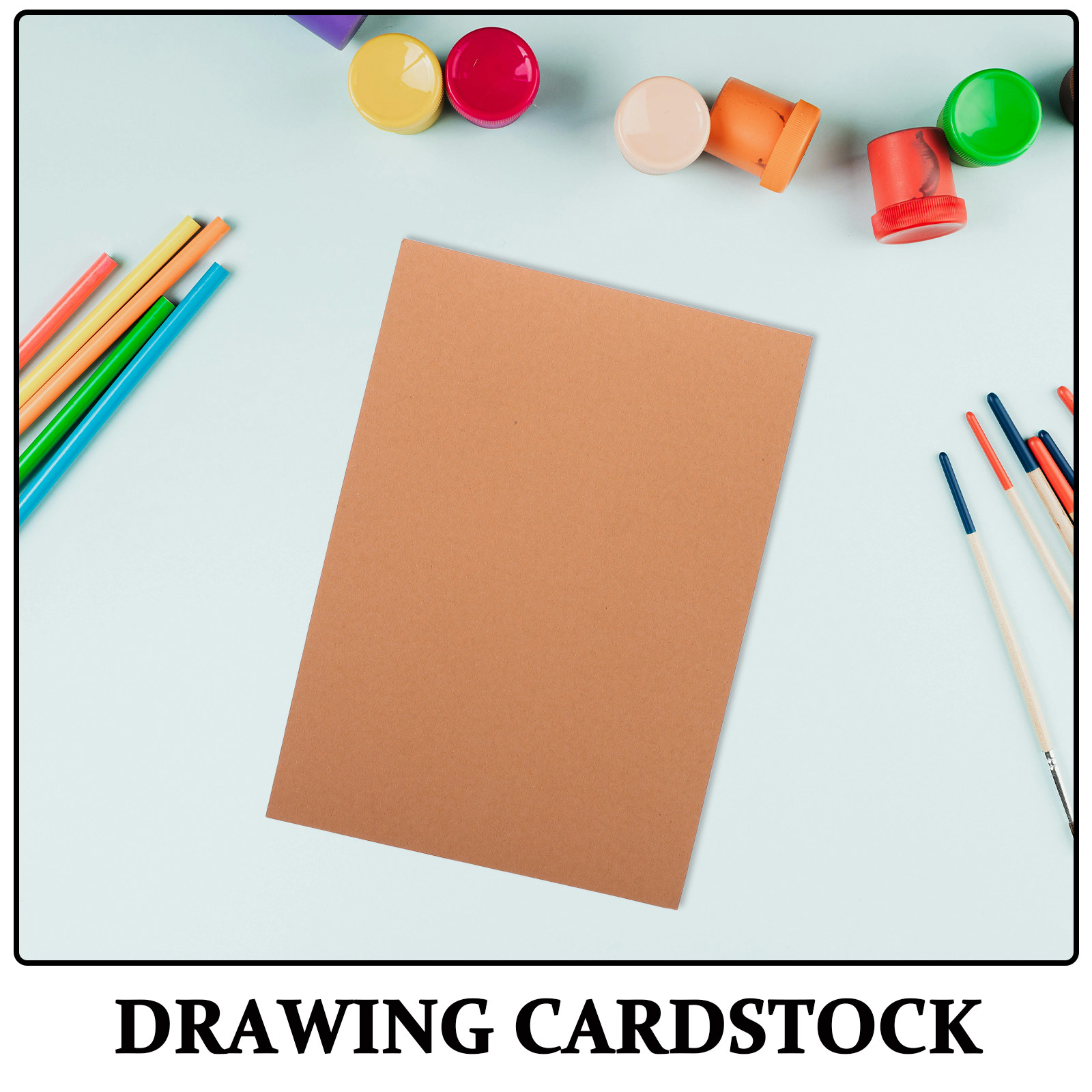 50Pcs Brown Cardstock Paper A4 - Papercraft Supply Invitation review and price