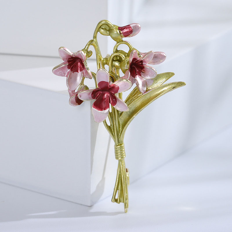 Blucome purple flower Brooch W - Suit Supply Wedding Party review and price