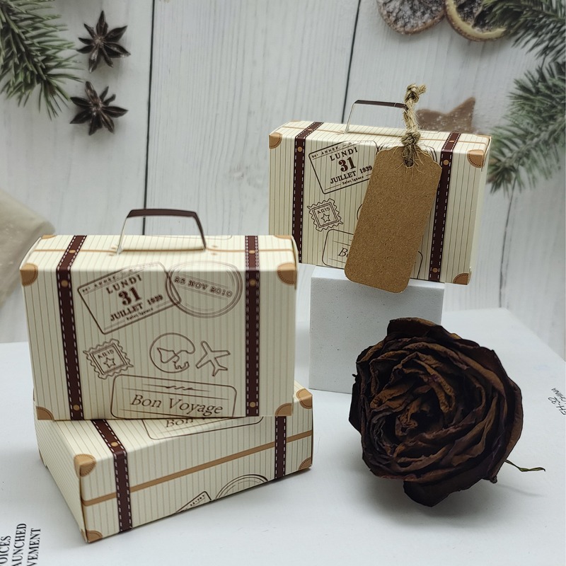 5-50PCS Mini Suitcase Gift Box - Wedding Favor Box review and price