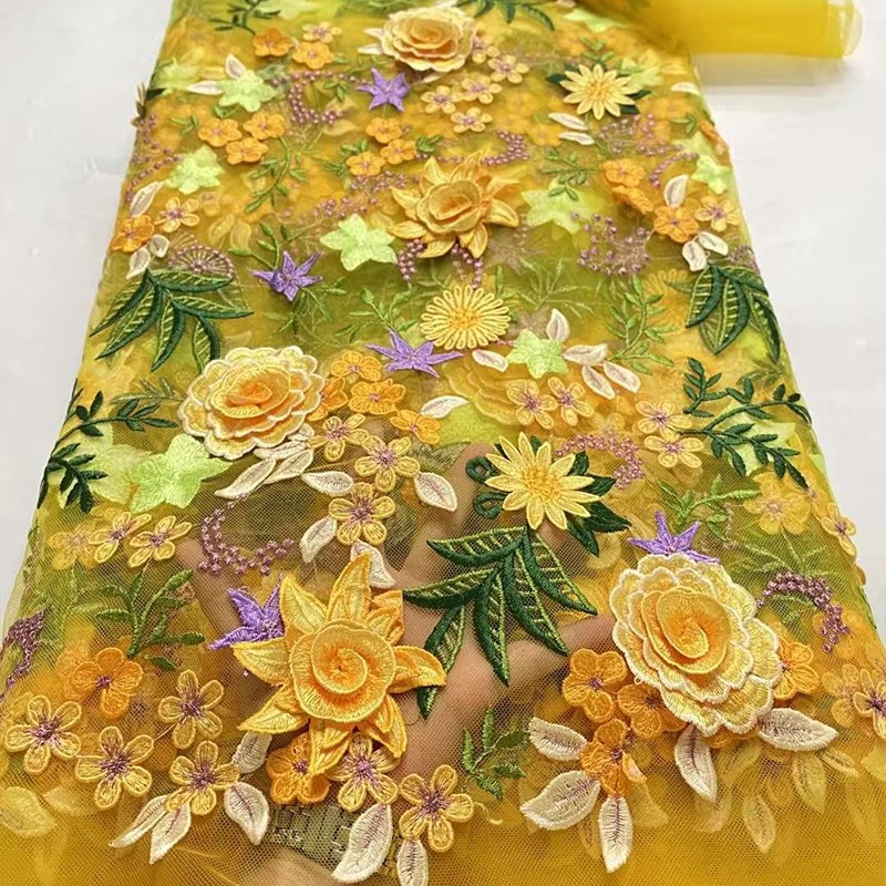 90x130cm 3D Floral Embroidered - Wedding Dress Supply review and price