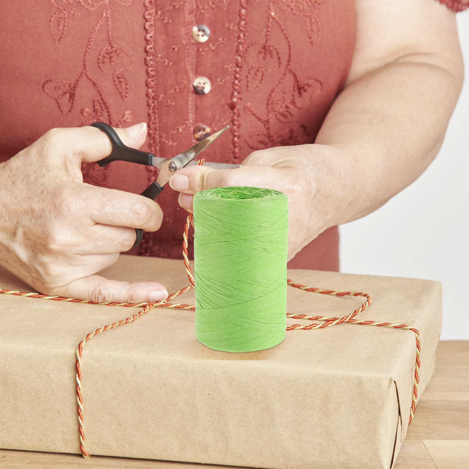 Raffia Paper String Flat Color - Papercraft Supply Ribbon review and price