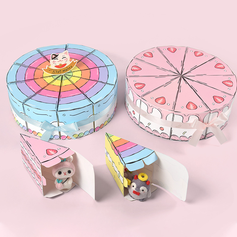 Triangular Cake Shaped Paper G - Wedding Favor Box review and price