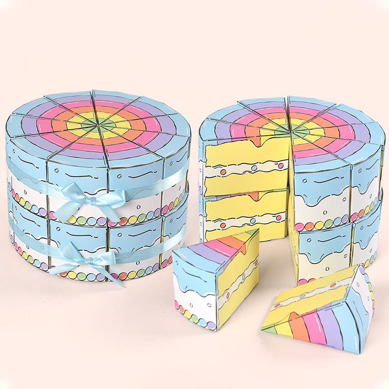 Triangular Cake Shaped Paper G - Wedding Favor Box review and price