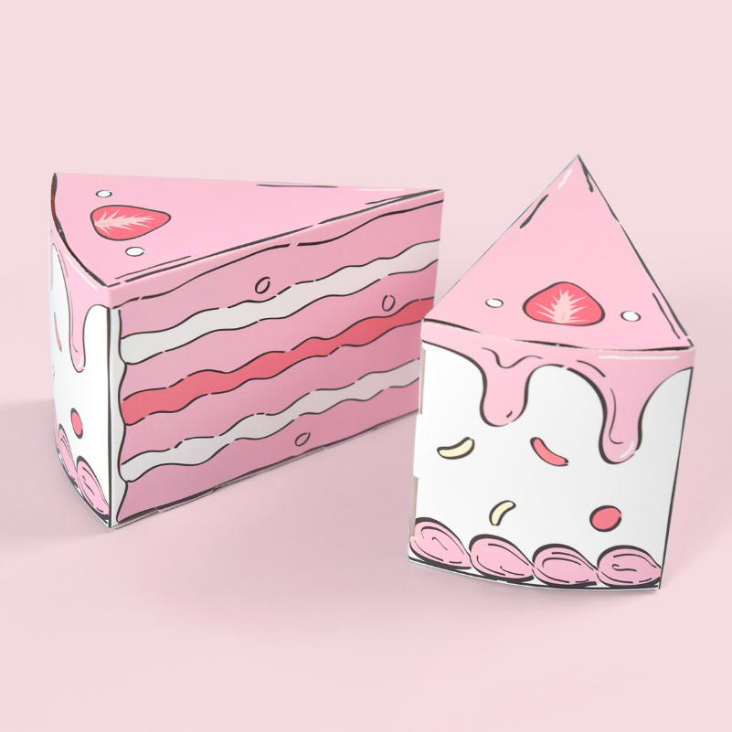 Triangular Cake Shaped Paper G - Wedding Favor Box review and price