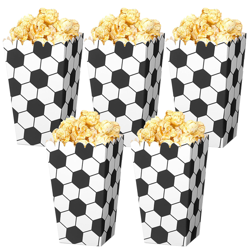 6/18Pcs  Football Popcorn Boxe - Wedding Event Supply review and price