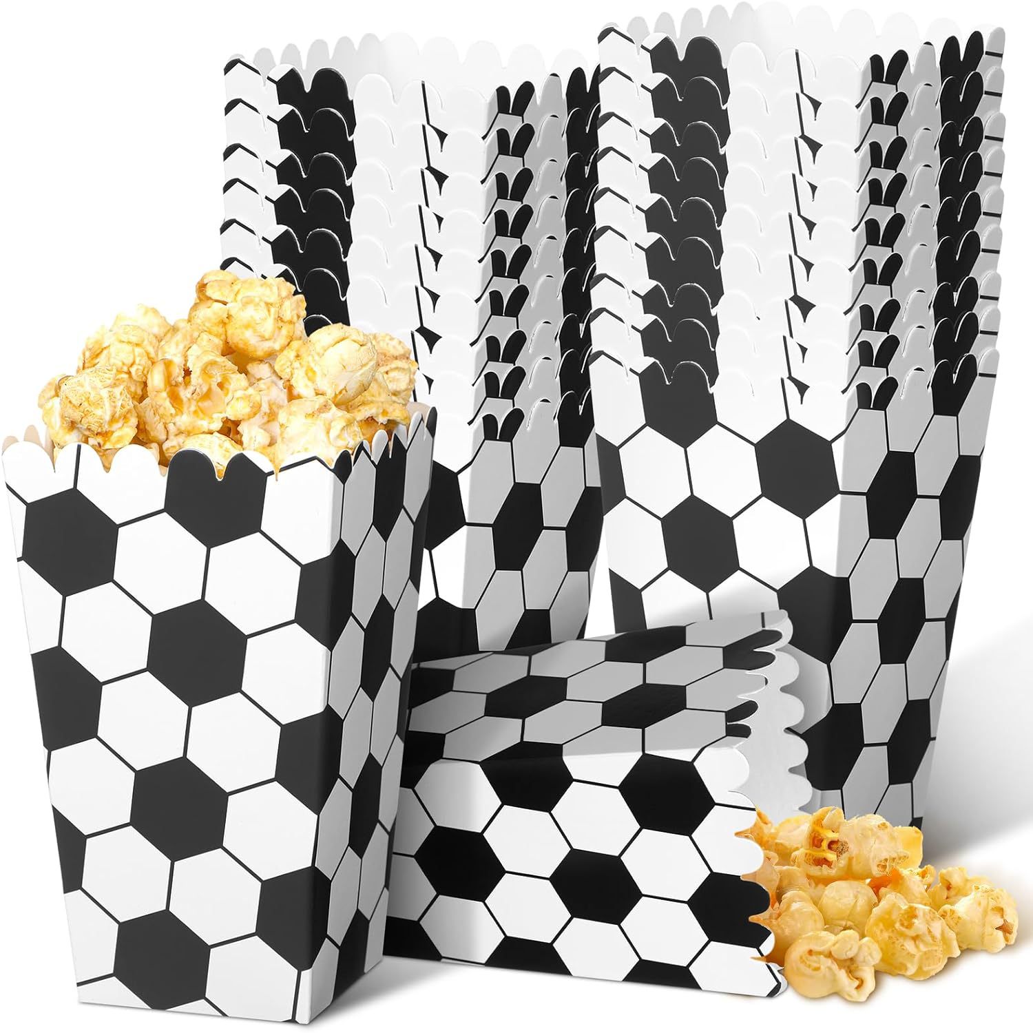6/18Pcs  Football Popcorn Boxe - Wedding Event Supply review and price
